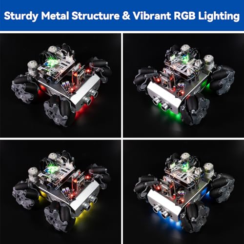 Image of SunFounder Smart Robot Car Kit Compatible with Arduino UNO R3, FPV, ESP32 CAM, APP Romote Control, Educational Robotic Kit for Adults