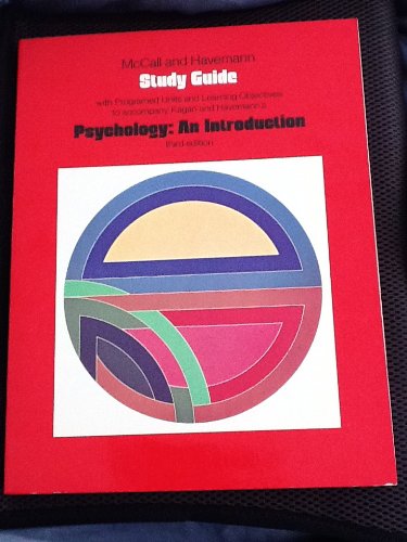 Psychology: Study Guide to 3r.e: An Introduction 0155726188 Book Cover