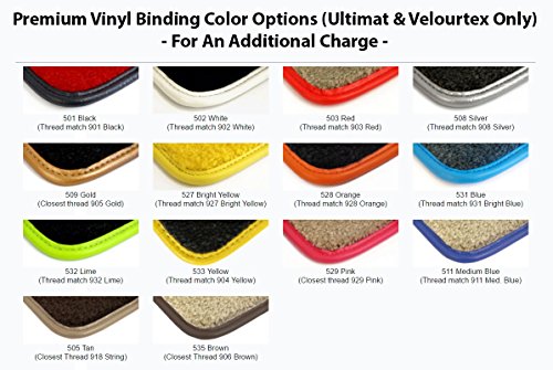 Lloyd Mats ® - Velourtex Ebony 4Pc Floor Mats For Cadillac Cts Coupe Rwd 2011-14 With Silver Cadillac Crest And Cts Embroidery #TOP3