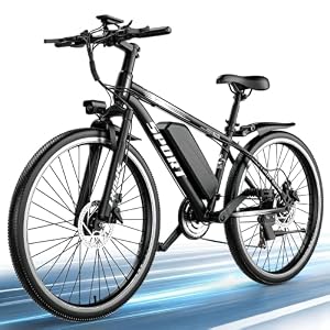 Misodo Electric Bike for Adults, 1500W Peak Motor, 65 Miles Range, 26″ Mountain Ebike, 48V 10.4Ah Removable Battery Ebike 7 Speed, Electric Bicycle for Commute