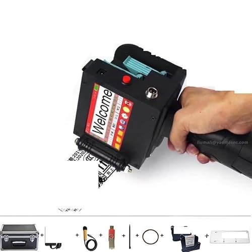 Maszyna Brązująca, 5CM Kod partii kreskowej Numer seryjny Etykieta z datą zmienną Data ważności Maska online Ręczna drukarka termiczna atramentowa(1printer2 black ink)