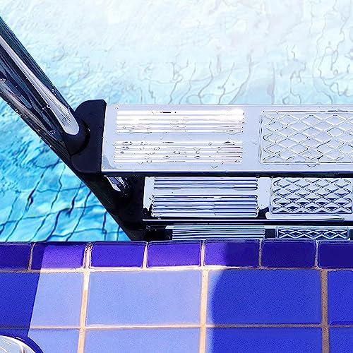 Escalera para piscina con pasamanos de acero inoxidable antideslizante miniatura 5