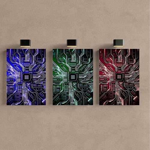 Kit 3 - Quadro Gamer Placa Mãe Nerd Pc Lol Cs Mdf (40x28cm)