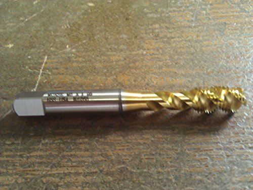 M8 X 1.0 GD5 HIGH SPEED STEEL TiN COATED SPIRAL FLUTE BOTTOM TAP