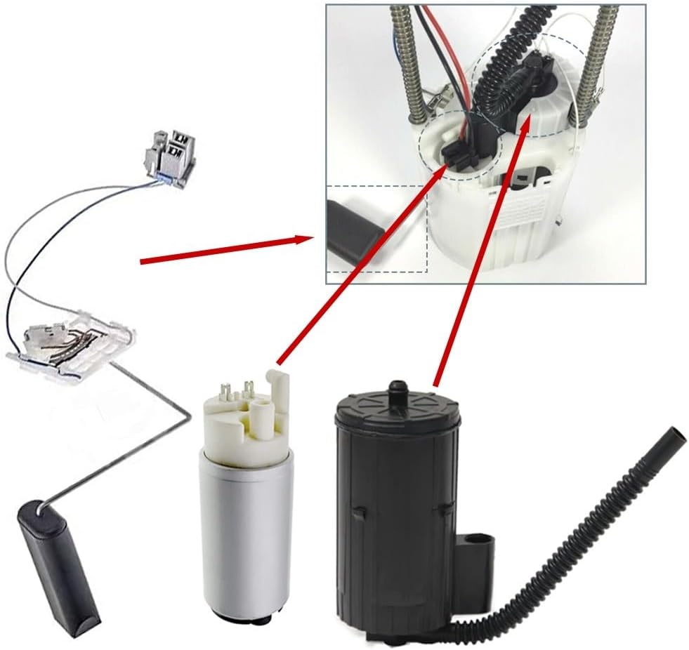 13592601 6111-E 812609568 13575894 13582544 13582557 Fuel Pump Filter Strainer Compatible Spark/Class Beat 1.2L .4L(1 SET (4pcs))