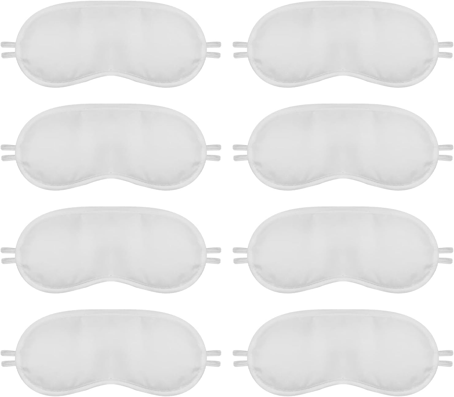 White Eye Mask for Sleeping, 8 Pack Sleep Eye Mask for DIY Color Your