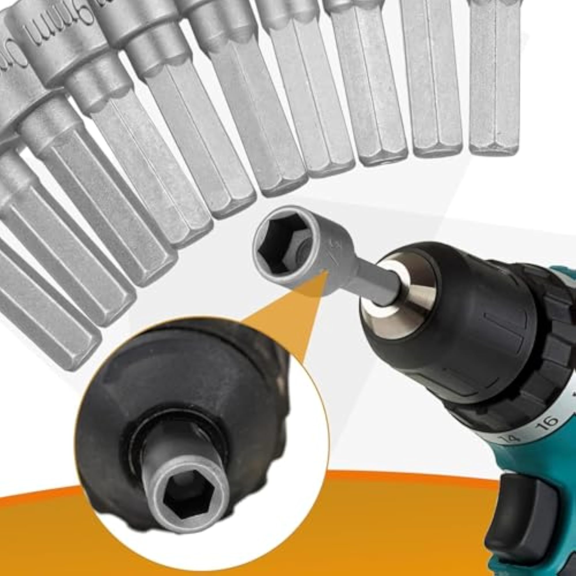 23 Pcs Nut Driver Drill Bit Set
