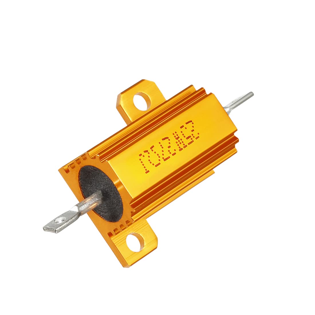 Sourcing Map 1 Stück Aluminium-Gehäusewiderstand 25W, 39 Ohm, 5% Toleranz – Schraubmontage, Goldton, Drahtwiderstand Für Audio Und Netzteile