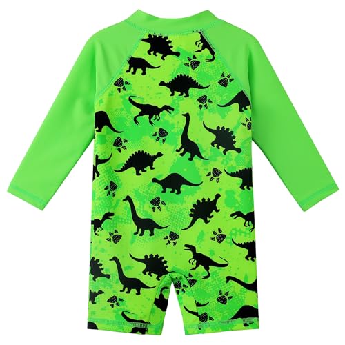 Image of Girls Long Sleeve Zipper Rash Guard 1 Piece UPF 50+ Sun Protection