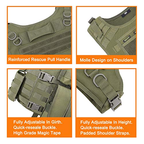 Snacam Tactical Vest Airsoft Painball Vest Outdoor Equipment For Men (Green) #TOP4