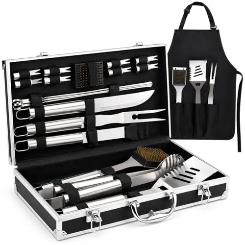 Set de accesorios para parrilla Encased acero inoxidable 21 pzas miniatura 1