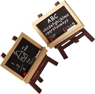 HONMEET 1 Conjunto Kit De Pintura Facial De Cavalete Kits De Miniaturas De Madeira Decoração De Casa Mini Placas De Quadro- Com Suporte Decoraciones Para Salas De Casa Cavaletes De