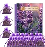 20 Stück Lavendel Duftsäckchen für Kleiderschränke, Lavendelsäckchen mit duftendem Lavendel als Duftsäckchen Echter Getrocknetem Lavendelsäckchen, Kleidermotten Bekämpfen, Mottenschutz für Schrank