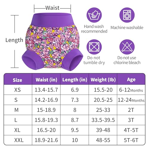 Image of BIG ELEPHANT Baby Swim Diapers 3-Pack, Reusable Swimming Diapers