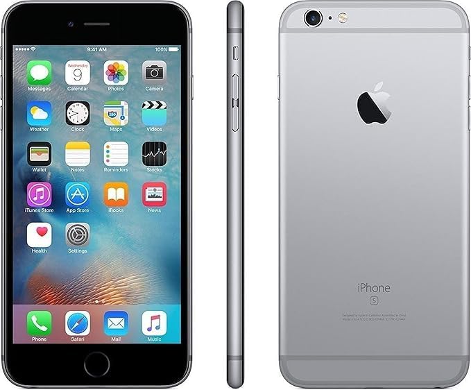 Cellular phone ἱ Phone 6S 4G LTE, 2GB RAM+32GB Storage - Silver. Pre-owned (Renewed)