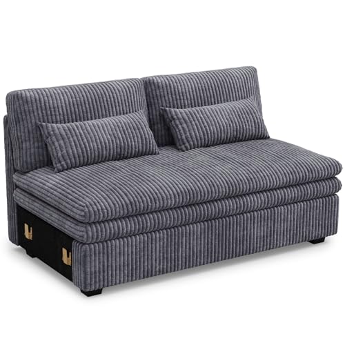 Belffin LoveSeat Module for Large Modular Sectional Sofa, Upholstered Love Seat Part for Plush Corduroy Sectional Couches for Living Room, Apartment,
