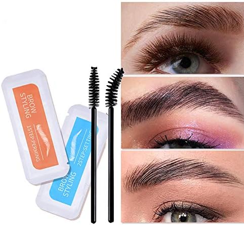 DAGEDA New Brow Lamination Kit Safe Perming Brow Lift Set With 2Eyebrow Brushes 3D Eyebrow Lifting Eyebrow Enhancer Brows Styling Beauty Salon Home Use Makeup