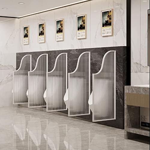 Urinal Screen Toilet Partition,Wall-Mounted Urinal Privacy Screens, Urinal Partition Protection Screen Divider Partition, for Public Space, Office,for Maximum Men‘s Urinal Pri