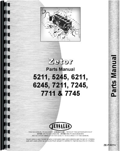 Zetor 6211 Tractor Parts Manual
