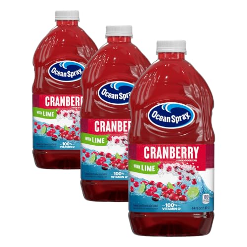 Image of Ocean Spray Cranberry with Lime Juice Drink, 64 Fl Oz Bottle (Pack of 3)