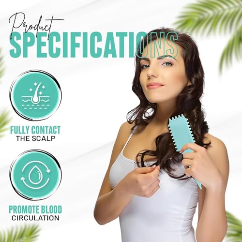 Image of Curly Hair Styling Brush with Soft Bristles, Vented Hair Brush with Pointed Handle for Curl Definition, Hair Sectioning and Everyday Hair Styling