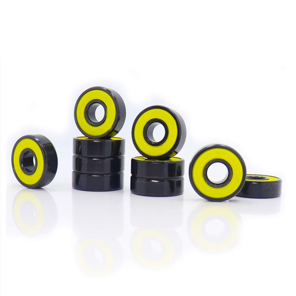 Ttanga. 16pcs Abec9 608 2RS for rotolamento in Linea Skate Skateboard Cuscinetto 608 RS Ball Cuscinetti 608RS sigillato 8x22x7mm Albero (Color : 608RS Blue, Size : 16pcs)