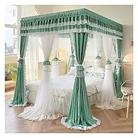 Amazon｜天蓋付きベッドカーテン 現代の豪華なベッドのマント、四季の