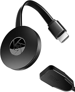 Cromcaste TV HDMI sans Fil 1080P–Dongle d’Affichage Compatible AVCE pour Android iOS Windows Mac – Clé WiFi 4K Streaming Stick Chromecast Wireless Display pour TV Moniteur Projecteur Présentation