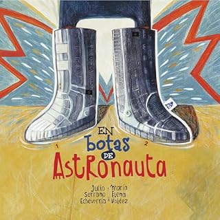 Diseño de la portada del título En botas de astronauta