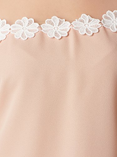 Image of Miss Chase Women's Light Pink Sheer Lace Top