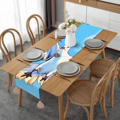 Chemin de table en lin mouettes volants : sublimez votre table de mariage - 2