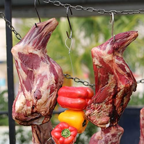 12 Pcs 5 Inch Stainless Steel Meat Hooks for Sausage BBQ Smoking