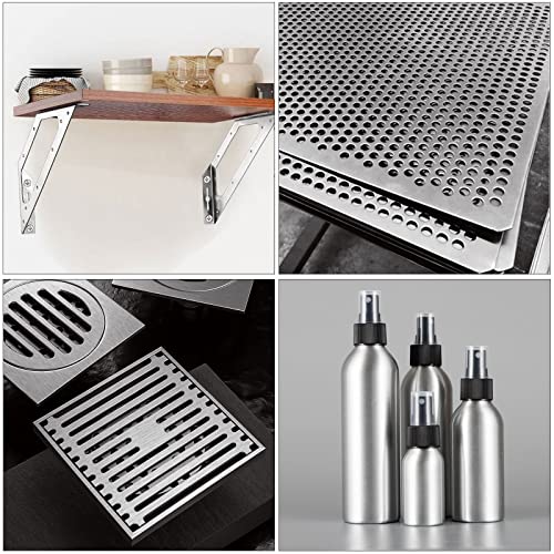 Image of DAJAVE 6061 6x12 Aluminum Sheet 1 /16 Inch Aluminum Plate, Thin Aluminums Sheet Metal 1.5mm Aluminums Metal Plate with Protective Film, Finely Polished and Deburred, for Crafting, Industry