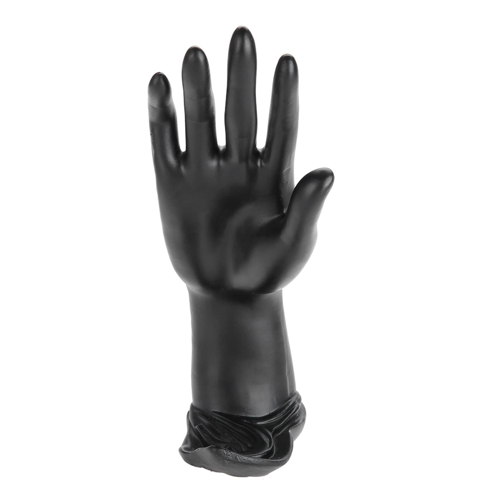 Mannequin Hand, 2 Types Resin Matte Mannequin Hand Finger Hand Model Ring Display Stand Jewelry Ring Bracelet Display Holder Rack (Resin black)