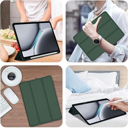 Image of TGK Trifold Cover for OnePlus Pad 2 12.1 inch Tablet Case with Pencil Holder (Green)