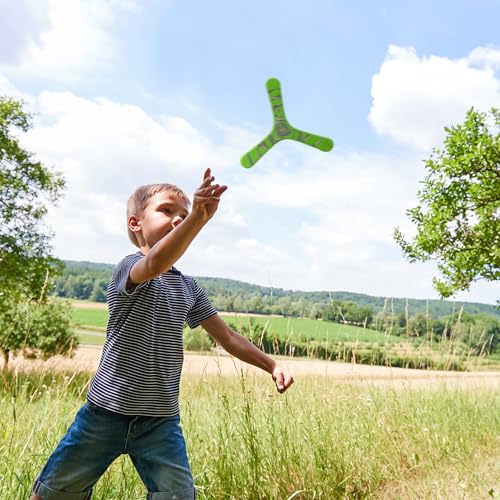 HABA Terra Kids Boomerang – Dreiflügler aus Hartschaum mit Wurfanleitung, für Anfänger geeignet, Gute Flugeigenschaften, für Kinder ab 6 Jahren– 2011894001