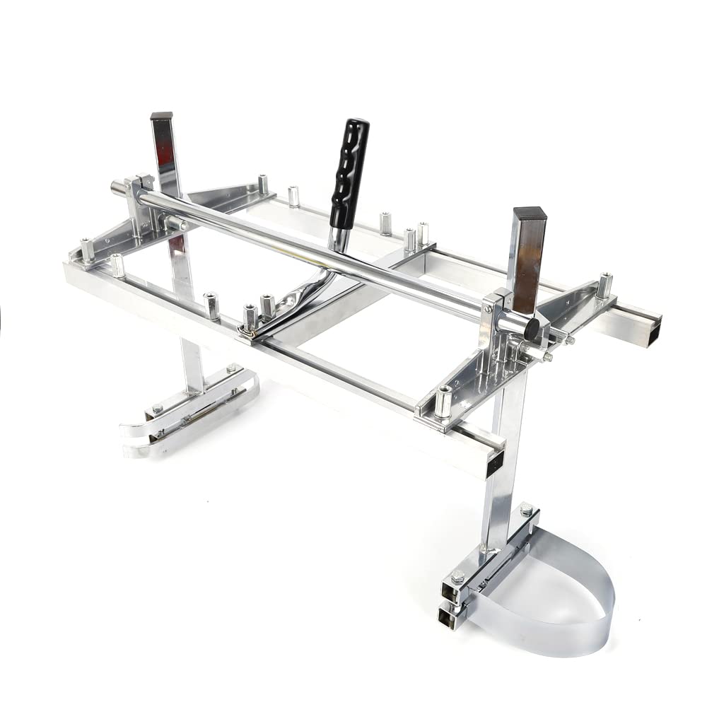 Motosierra móvil, sierra ajustable, bolsa de almacenamiento ajustable, portátil, molinillo de motosierra, riel guía de motosierras de 35,5 – 60,96 cm