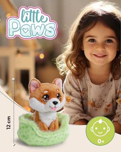 NICI Kuscheltier Hund Shiba Inu 12cm im Körbchen - braun