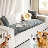 Petlounge I Premium Sofa-Schutz, Universell Rutschfeste Sofa üBerzug Sommer, Couch üBerwurf SofaüBerwurf, Sofas Guard Soft, SchüTzt Vor Tierhaaren, Krallen, SchüTzt Dein Sofas(J,60x150cm)