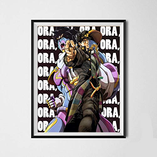 MS Fun Golden Wind Fighter Giclee Stof Anime Canvas Art Prints Poster, 8 x 10 inch, geen frame, set van 6 - Afbeelding 5