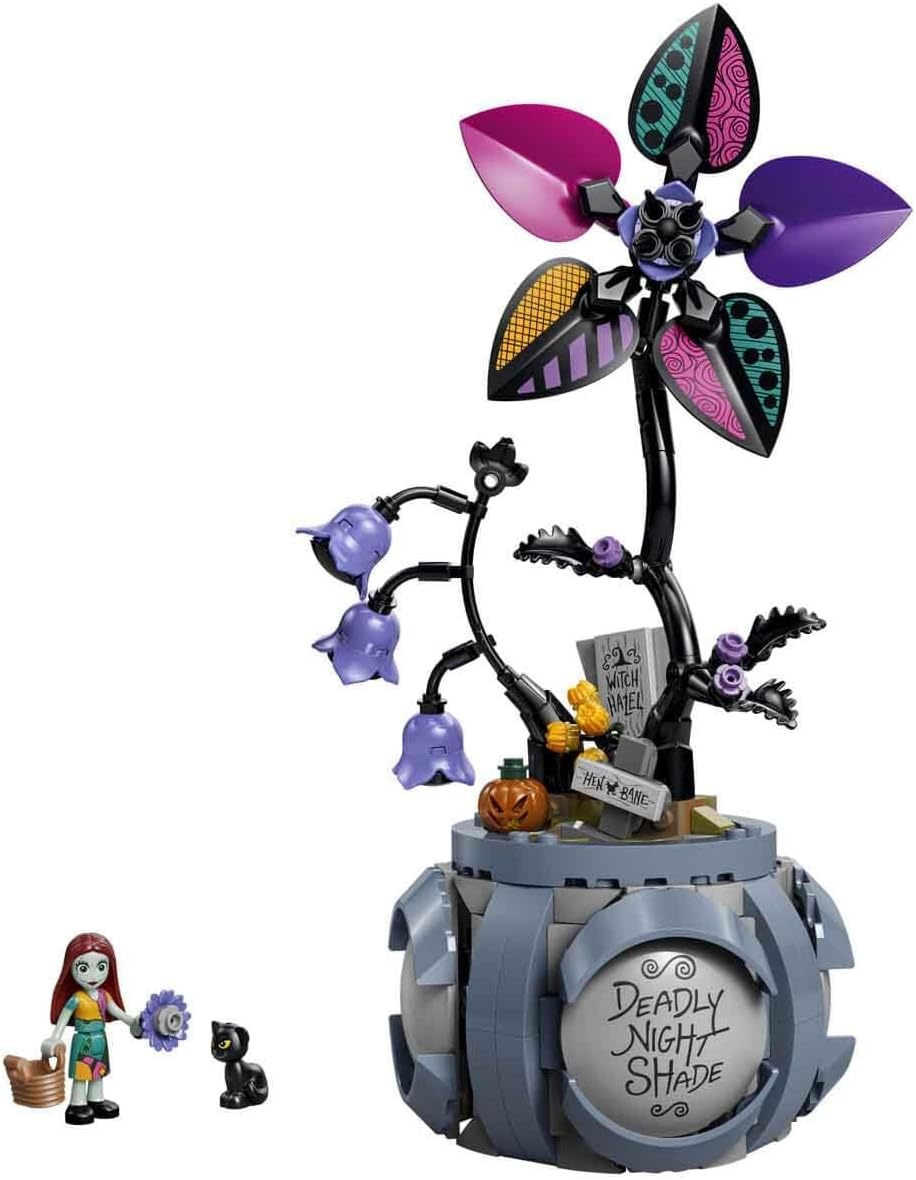 LEGO Disney Sally's Flower Pot Toy, Building Blocks, Present, Birthday Gift, Educational, Boys and Girls, Children, Ages 9 to 11, Elementary School Students, Disney Merchandise, Pretend Play, Play
