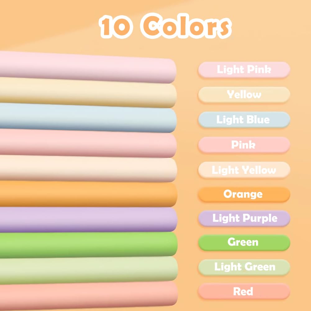 160GSM Macaron Farbkarton - Farbiges Papier Für Popup -Buchseiten, DIY -Kunsthandwerk, Scrapbooking, Kartenherstellung | Hintergrundpapier Für Kunstprojekte,4K-10 Farben,4 Pack (10 Blätter/Pack)