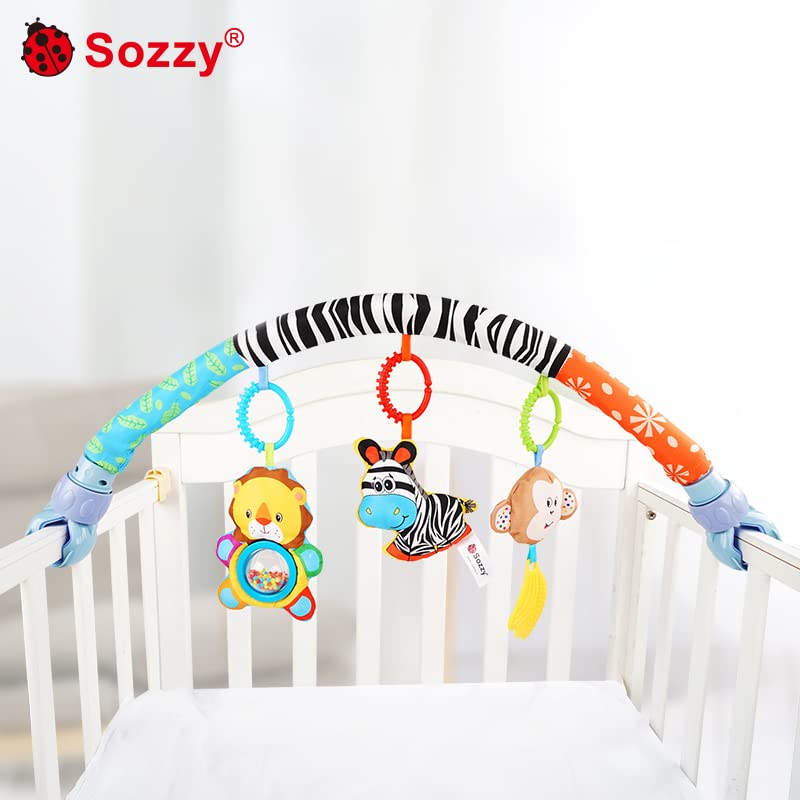 Image of Sozzy : Newborn pram Baby Toy Hanging Arch Zebra Baby rattles Crib mobiles Baby Hanging Toy