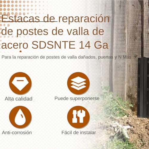 Estaca poste de valla y mantenimiento resistente de postes de cerca en patio o granja 5