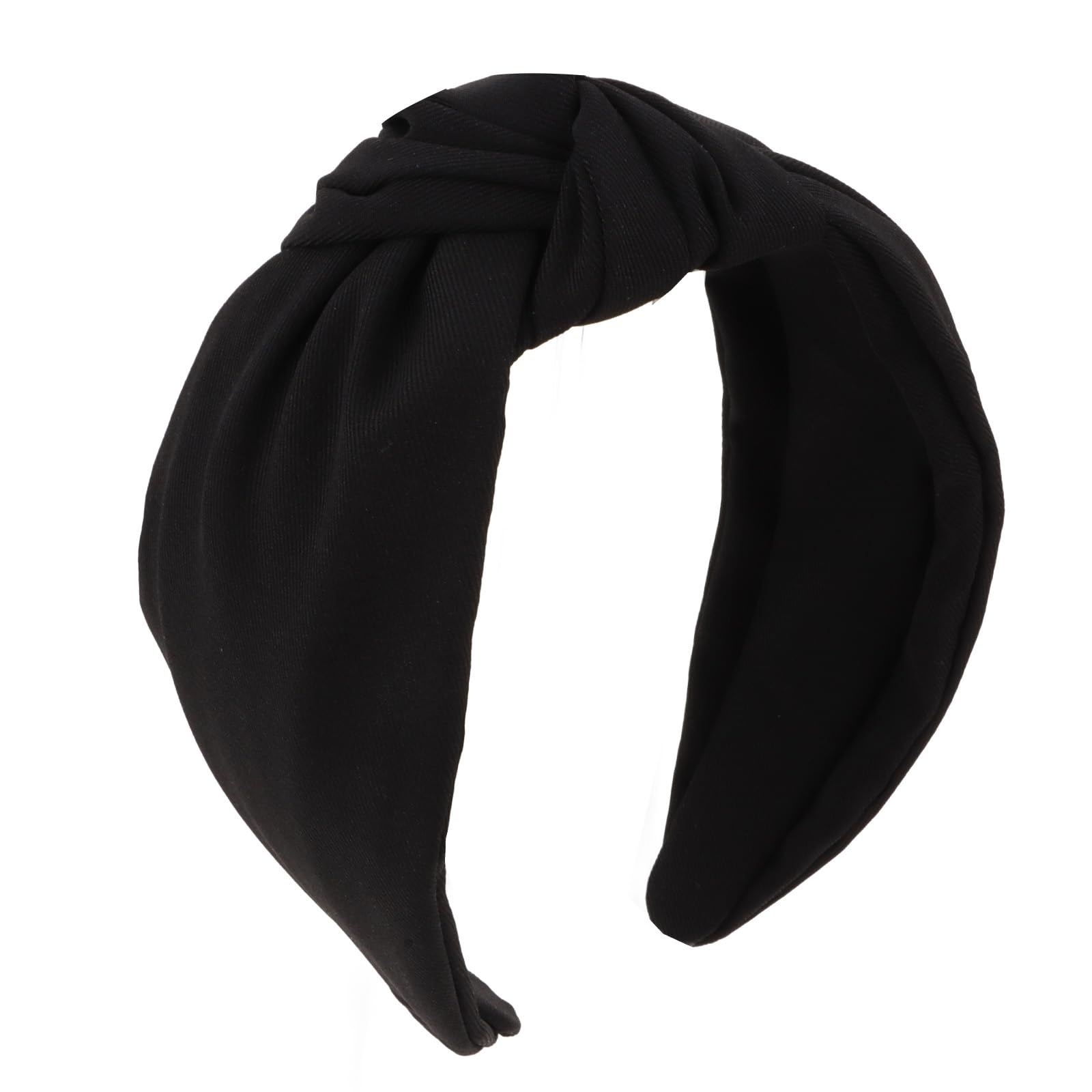 Ondder Black Knotted Wide Headbands for Women Head Band for Women's Hair Thick Top Knot Headbands diademas para mujer de moda Hair Accessories for