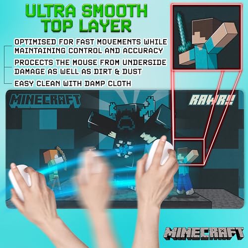 Minecraft Desk Pad for Kids and Teenagers