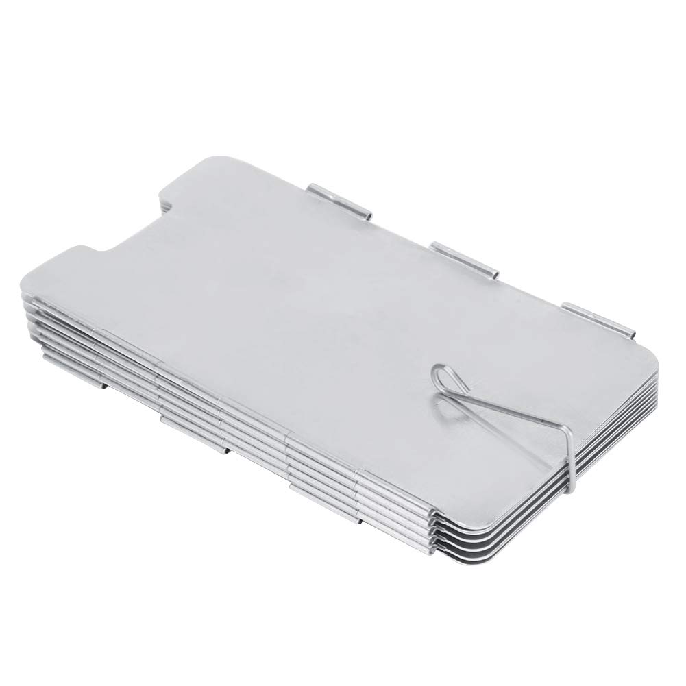 Pare-vent pour camping pliable en acier inoxydable contre le vent de bivouac
