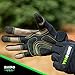 Rhino USA Utility Work Gloves for Men - Heavy Duty All-Purpose Safety Glove with Cut Resistant Fabric, Impact Protection & Cloth Sweat Wipe