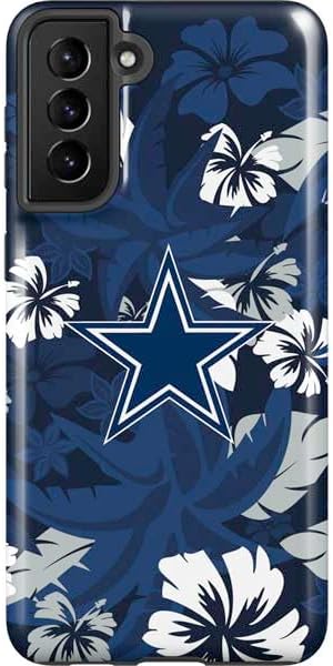 Skinit Pro Phone Case Compatible with Galaxy S21 FE - Officially Licensed NFL Dallas Cowboys Distressed Design