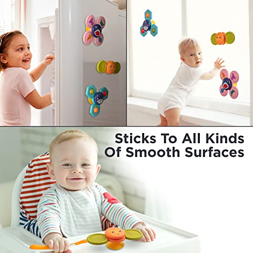 image for KayLe Spinning Top Sensory Toys for Toddlers - Suction Cup Baby Sensor